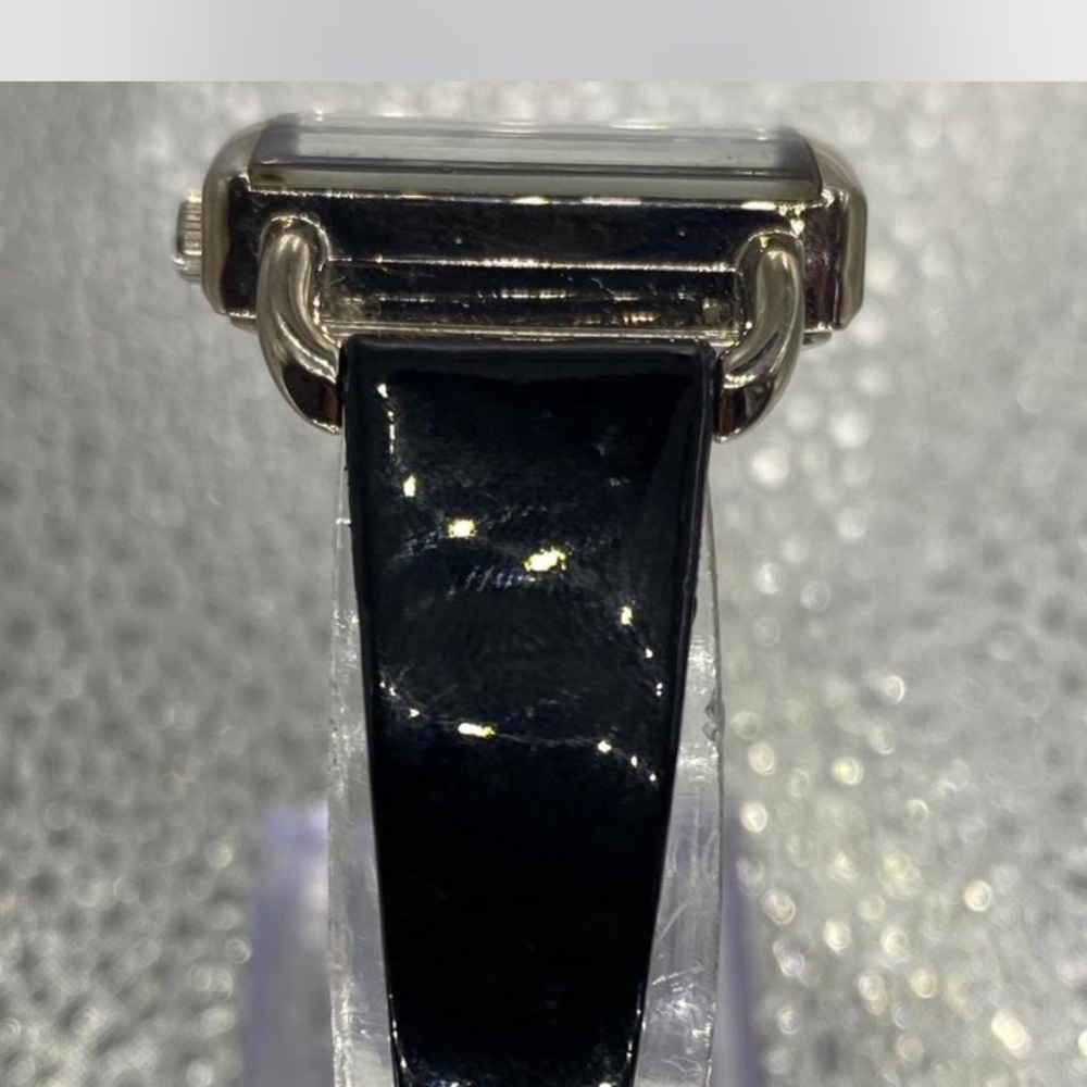 Anne Klein Black and Silver Rectangular Watch - image 5
